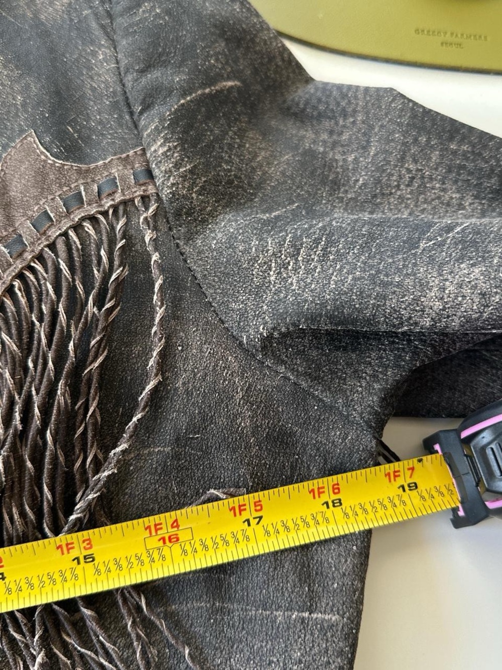 Rare/ unique Vintage 90s 100% Dark brown Leather jacket, size M - Picture 6 of 7